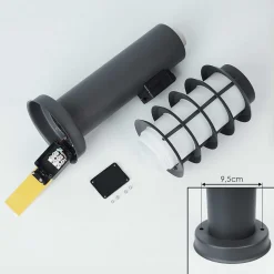 Borne Lumineuse Tunes Anthracite, 1 Lumiere