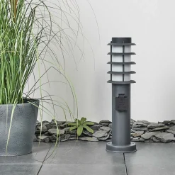 Borne Lumineuse Tunes Anthracite, 1 Lumiere