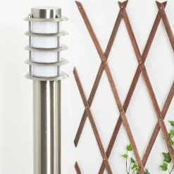 Borne Lumineuse Tunes Nickel Mat, 1 Lumiere