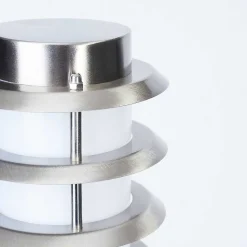 Borne Lumineuse Tunes Nickel Mat, 1 Lumiere