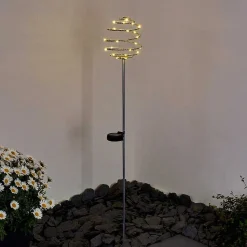 Borne Lumineuse Zermatt Led Argente, 28 Lumieres