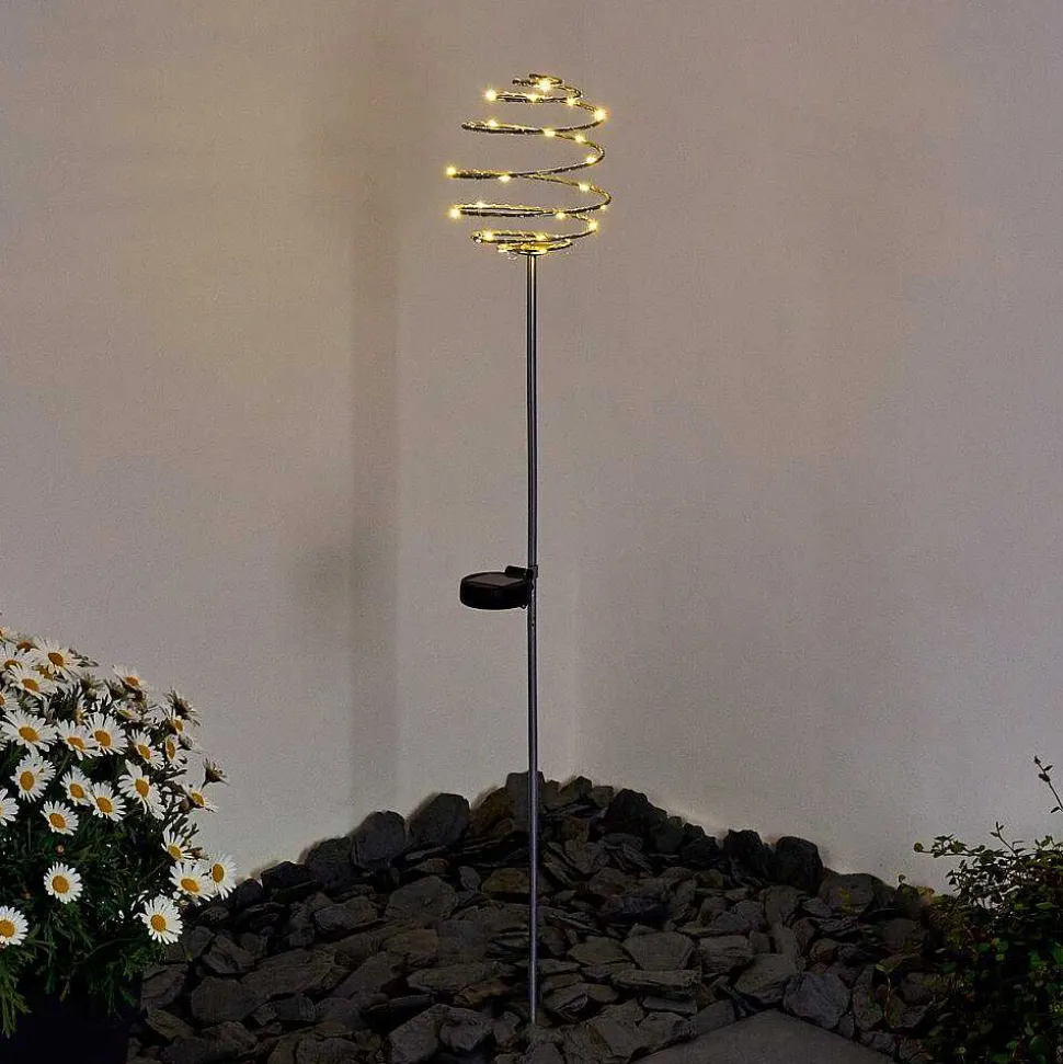 Borne Lumineuse Zermatt Led Argente, 28 Lumieres