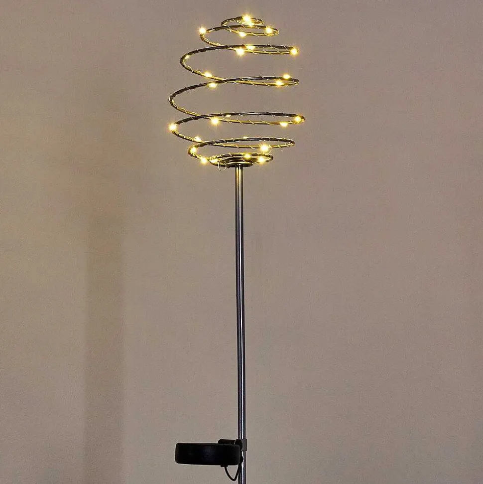 Borne Lumineuse Zermatt Led Argente, 28 Lumieres