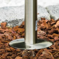 Borne Moskau Acier Inoxydable, 1 Lumiere