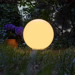 Boule Lumineuse Campinas Led Noir, Blanc, 1 Lumiere