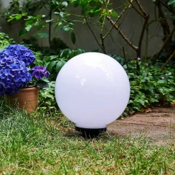 Boule Lumineuse Campinas Led Noir, Blanc, 1 Lumiere