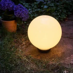 Boule Lumineuse Campinas Led Noir, Blanc, 1 Lumiere