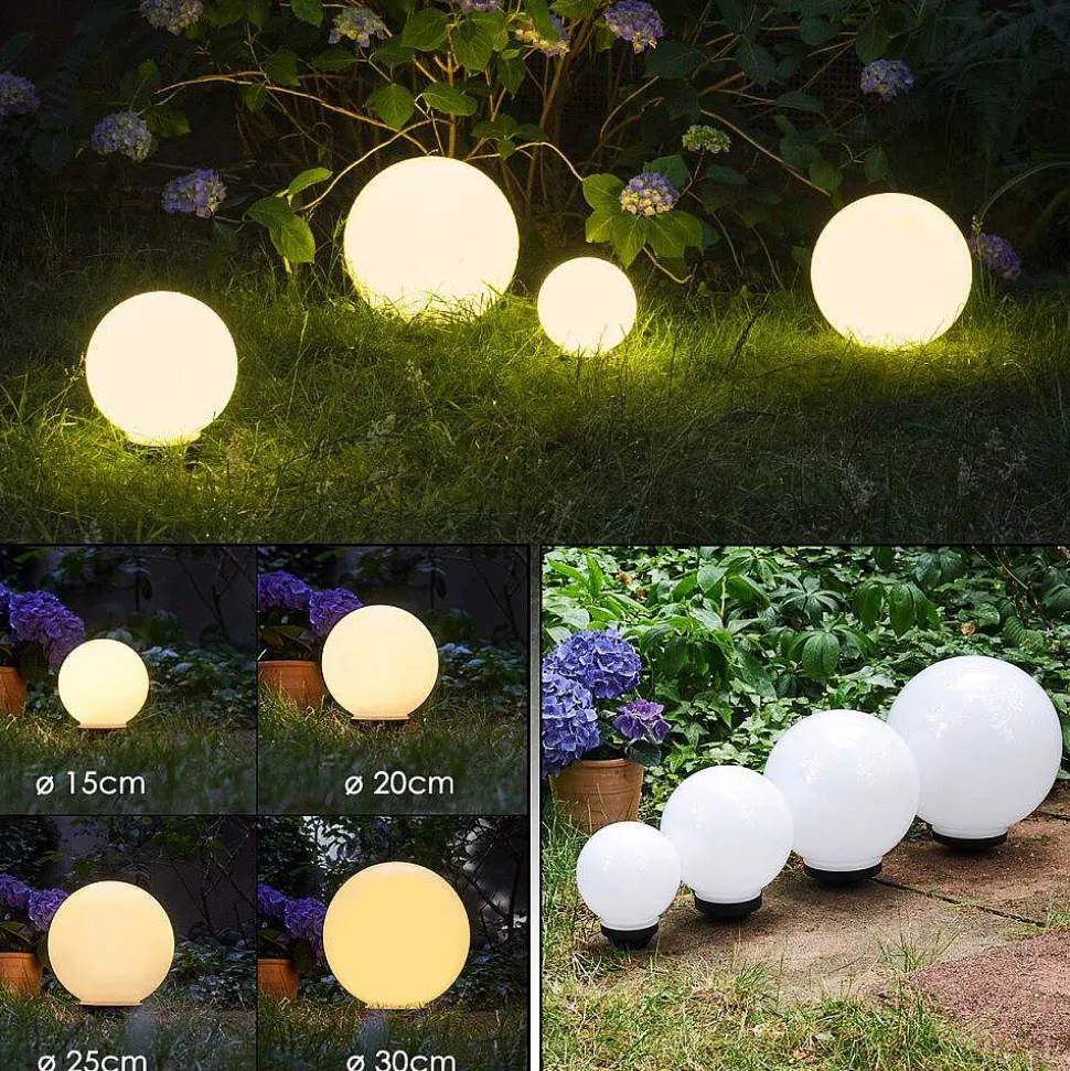 Boule Lumineuse Campinas Led Noir, Blanc, 1 Lumiere