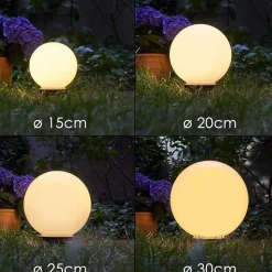 Boule Lumineuse Campinas Led Noir, Blanc, 1 Lumiere