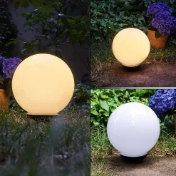 Boule Lumineuse Campinas Led Noir, Blanc, 1 Lumiere