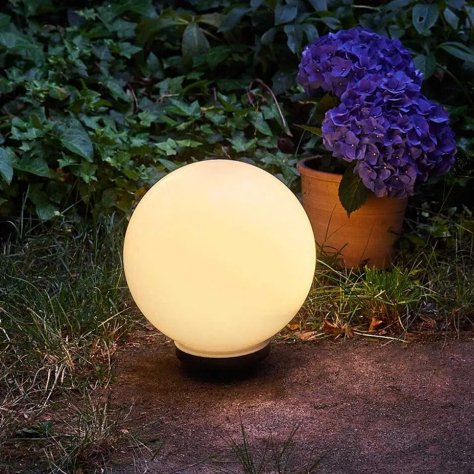 Boule Lumineuse Campinas Led Noir, Blanc, 1 Lumiere