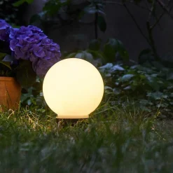 Boule Lumineuse Campinas Led Noir, Blanc, 1 Lumiere