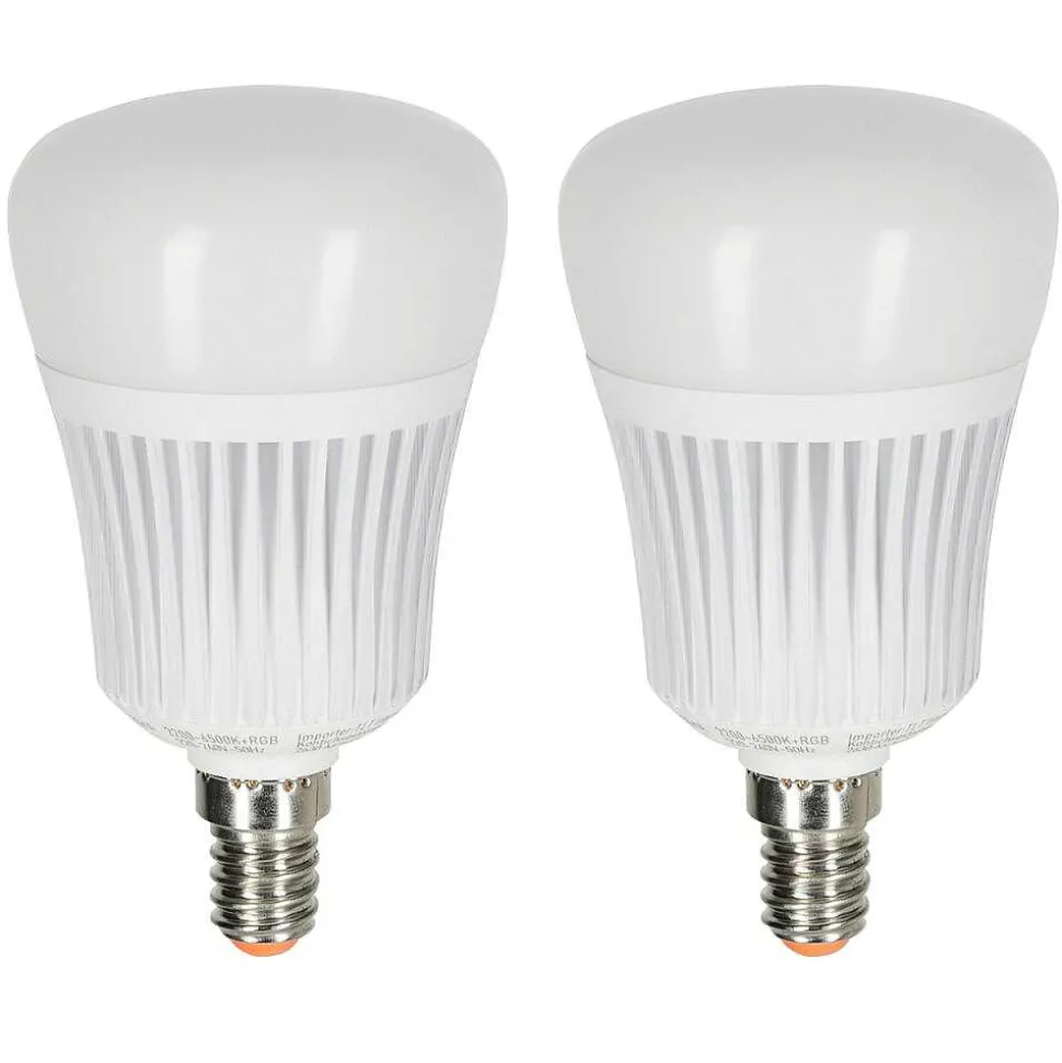 Candal E14 Led Rgb 7 Watt 2200-6500 Kelvin 470 Lumen Set De 2 Avec Telecommande