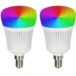 Candal E14 Led Rgb 7 Watt 2200-6500 Kelvin 470 Lumen Set De 2 Avec Telecommande