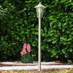 Éclairage De Chemin Moskau Acier Inoxydable, 1 Lumiere