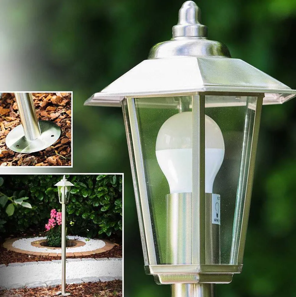 Éclairage De Chemin Moskau Acier Inoxydable, 1 Lumiere