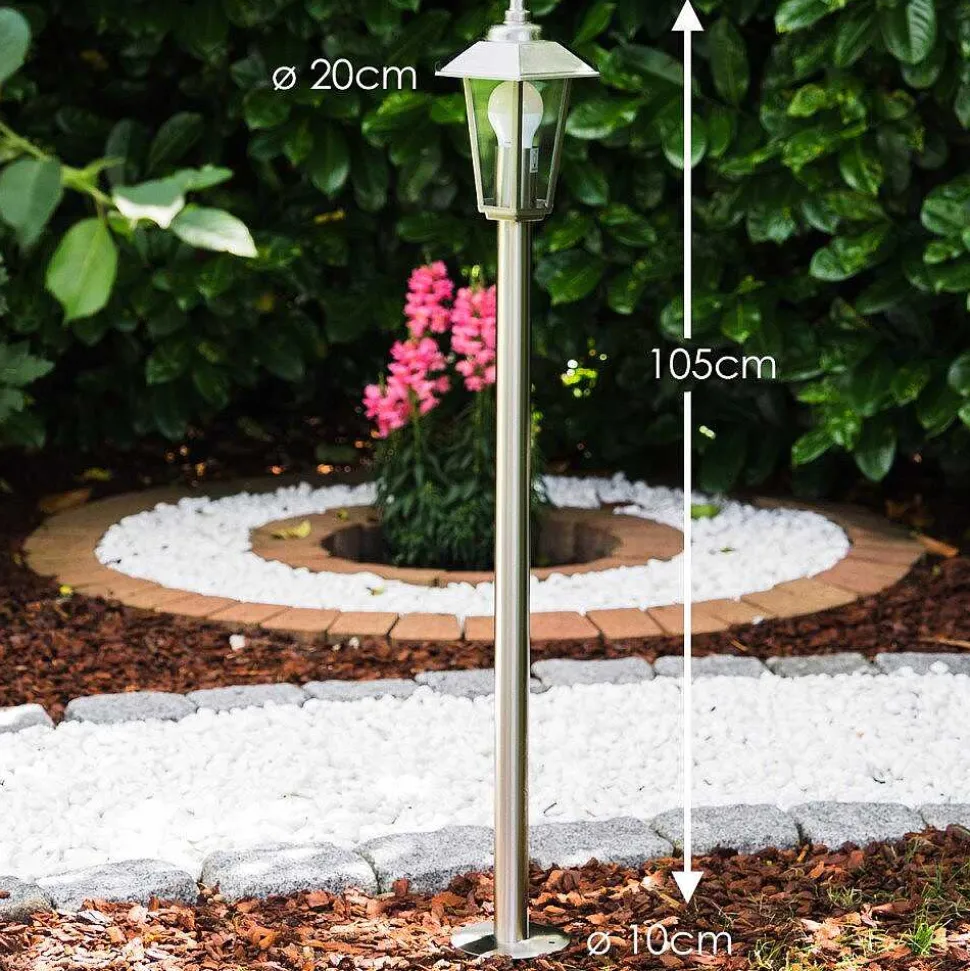 Éclairage De Chemin Moskau Acier Inoxydable, 1 Lumiere