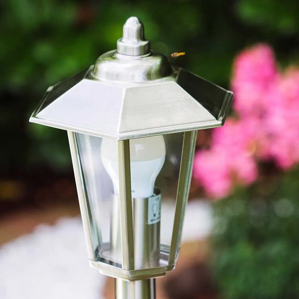 Éclairage De Chemin Moskau Acier Inoxydable, 1 Lumiere