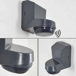 Detecteur De Mouvement Calambao Anthracite, Blanc, Detecteur De Mouvement