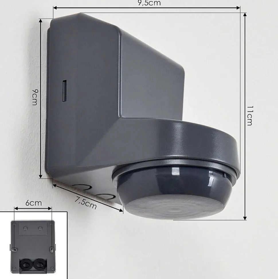 Detecteur De Mouvement Calambao Anthracite, Blanc, Detecteur De Mouvement