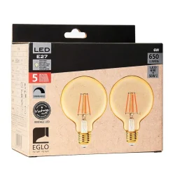 E27 Lot De 2 Led 6 Watts 2200 Kelvins 650 Lumens