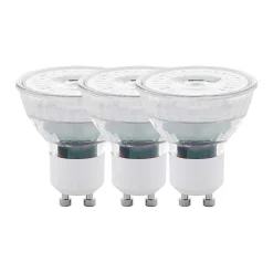 Eglo 3X Led Gu10 4,5 Watt 2700 Kelvin 345 Lumen