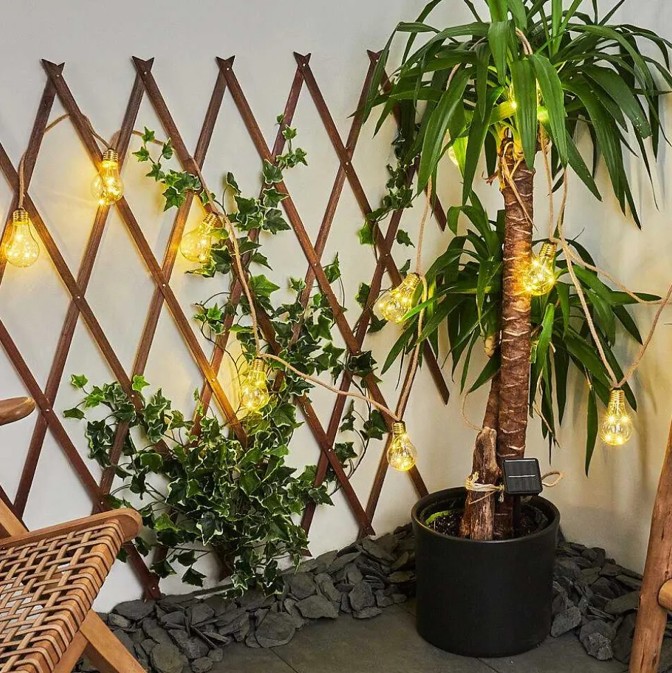 Guirlande Lumineuse Solaire Trygsland Led Brun, 50 Lumieres