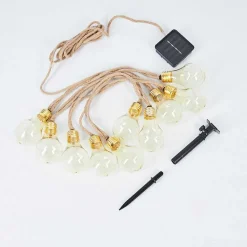 Guirlande Lumineuse Solaire Trygsland Led Brun, 50 Lumieres