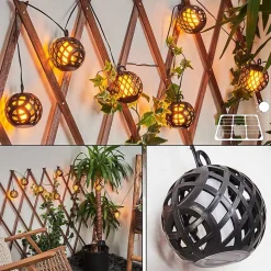 Guirlande Lumineuse Solaire Torpo Led Noir, Blanc, 96 Lumieres