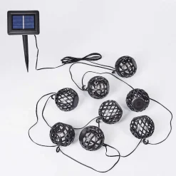 Guirlande Lumineuse Solaire Torpo Led Noir, Blanc, 96 Lumieres