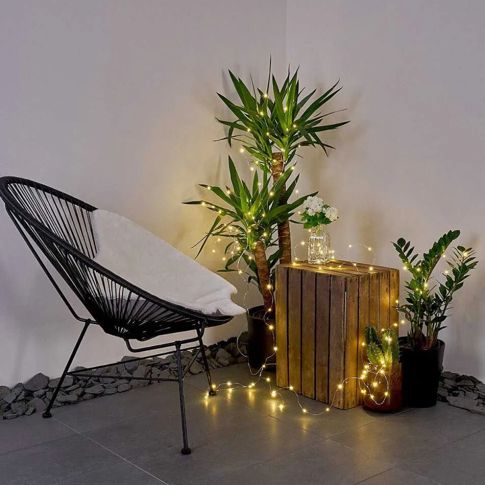 Guirlande Solaire Pistoia Led Blanc, 120 Lumieres