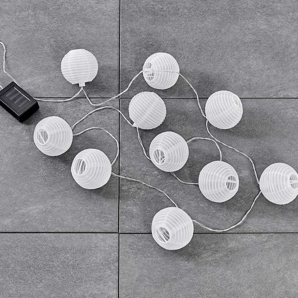 Guirlande Solaire Redding Led Blanc, 10 Lumieres