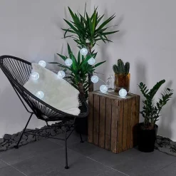 Guirlande Solaire Redding Led Blanc, 10 Lumieres