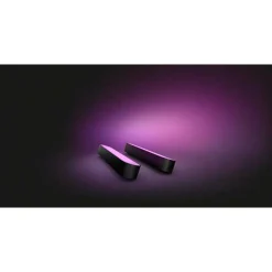 Kit De Base Double Philips Hue Ambiance White & Color Play Lightbar Led Noir, 2 Lumieres, Changeur De Couleurs