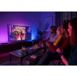 Kit De Base Double Philips Hue Ambiance White & Color Play Lightbar Led Noir, 2 Lumieres, Changeur De Couleurs