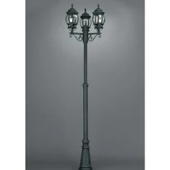 Kobe Reverbere Vert, Noir, 3 Lumieres