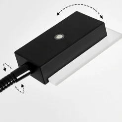 Lampadaire A Vasque Janze Led Noir, 2 Lumieres