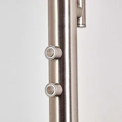 Lampadaire A Vasque Veteli Led Acier Inoxydable, 2 Lumieres