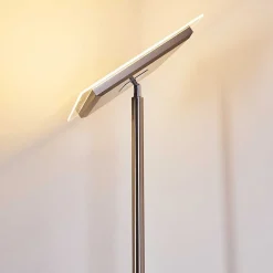 Lampadaire A Vasque Veteli Led Acier Inoxydable, 2 Lumieres