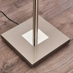 Lampadaire A Vasque Veteli Led Acier Inoxydable, 2 Lumieres