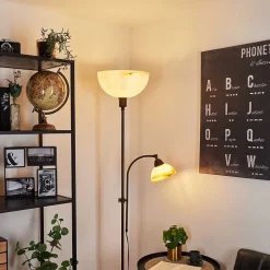 Lampadaire A Vasque Voleyrac Brun, 2 Lumieres