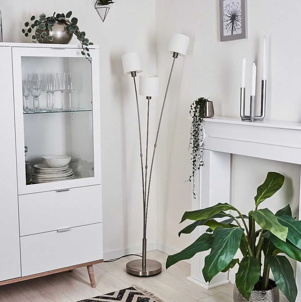 Lampadaire Alsen Nickel Mat, 3 Lumieres