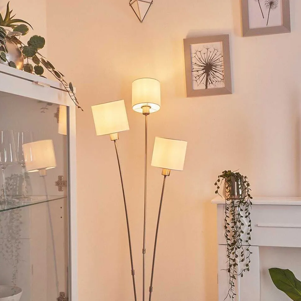 Lampadaire Alsen Nickel Mat, 3 Lumieres