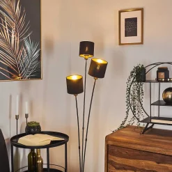 Lampadaire Alsen Noir, 3 Lumieres