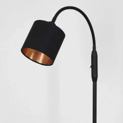 Lampadaire Alsen Noir, 1 Lumiere