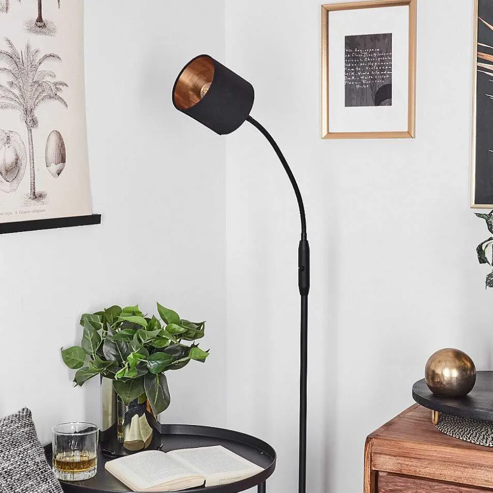 Lampadaire Alsen Noir, 1 Lumiere