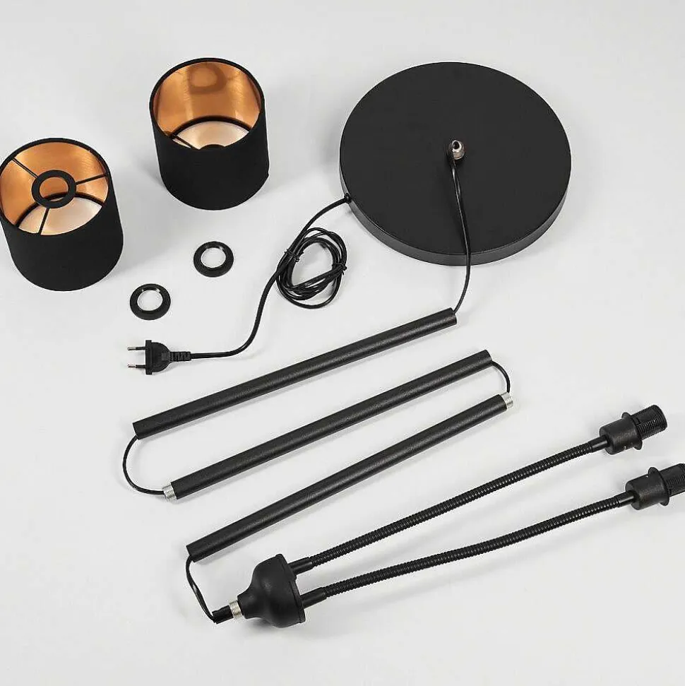 Lampadaire Alsen Noir, 2 Lumieres