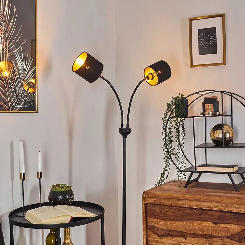 Lampadaire Alsen Noir, 2 Lumieres