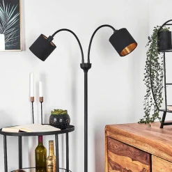 Lampadaire Alsen Noir, 2 Lumieres
