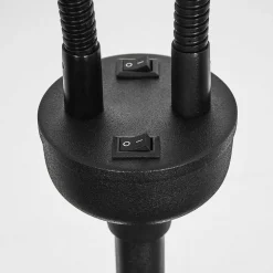 Lampadaire Alsen Noir, 2 Lumieres